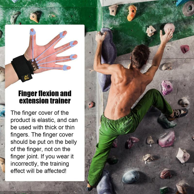 Pirštų stiprintuvas 5 vnt elastinis silikoninis pirštų treniruoklis ir rankų stiprintuvas rankų rankenos stiprintuvas, skirtas alpinistams tenisui