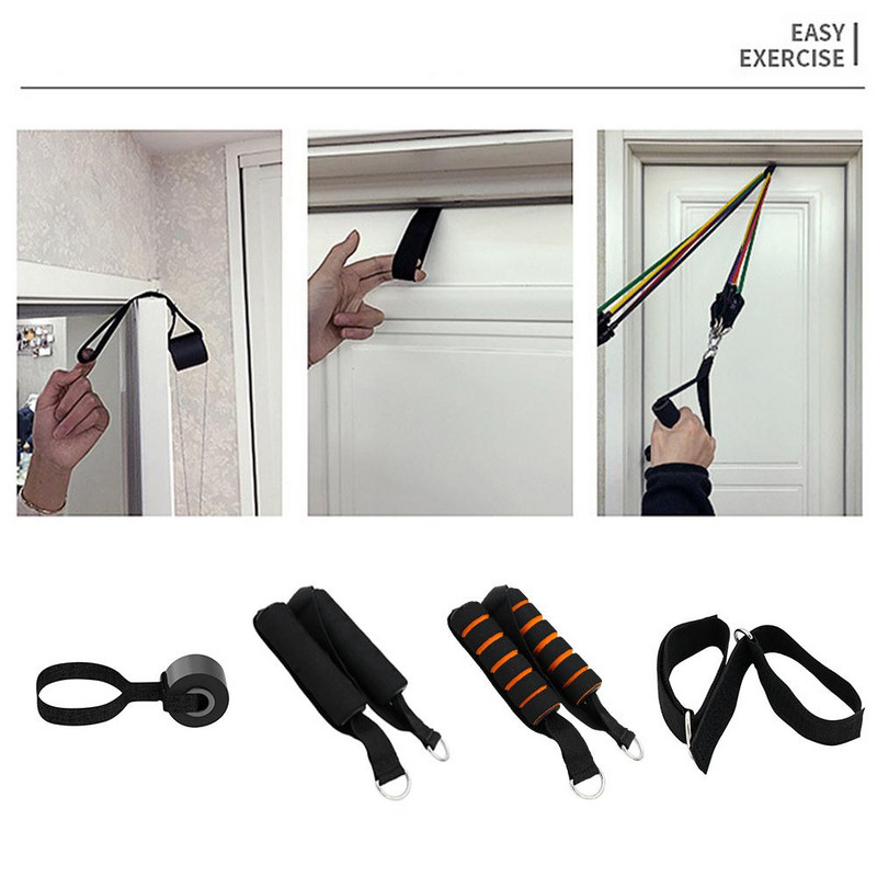 Ancoră pentru ușă, foarte mare, pentru a se potrivi benzilor de rezistență pentru interior cu mâner în D. Antrenament muscular acasă Exercițiu Echipament sportiv Sală de fitness