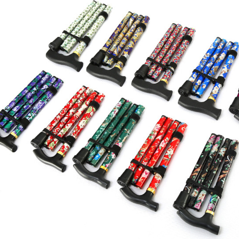 Karšta naujos teleskopinės lazdos Sulankstomos lazdos Patikimos bėgimo lazdos Sulankstomos pėsčiųjų lazdos vyresniems