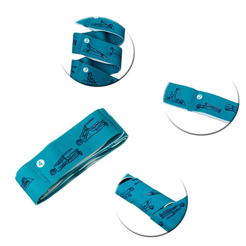 Jóga húzópántos öv poliészter latex elasztikus latin tánc nyújtó szalag hurok jóga pilates GYM Fitnesz gyakorlat ellenállás szalagok