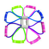 Yoga Gum Fitness Resistance 8 Word Chest Expander Rope Workout Muscle Fitness Ελαστικές ταινίες για αθλητικό εξοπλισμό άσκησης