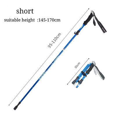 Multifunktsionaalsed jalutuskepid matkakepid, kokkupandavad teleskoopkargud matkakepp, eakate metallist kepp jalutuskepp õues