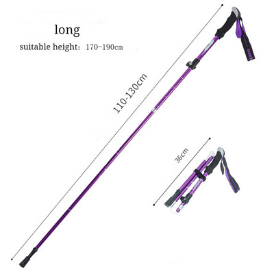 Multifunktsionaalsed jalutuskepid matkakepid, kokkupandavad teleskoopkargud matkakepp, eakate metallist kepp jalutuskepp õues