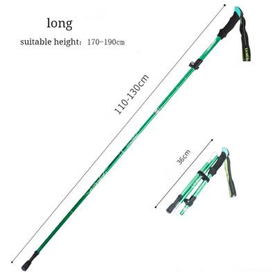 Multifunktsionaalsed jalutuskepid matkakepid, kokkupandavad teleskoopkargud matkakepp, eakate metallist kepp jalutuskepp õues