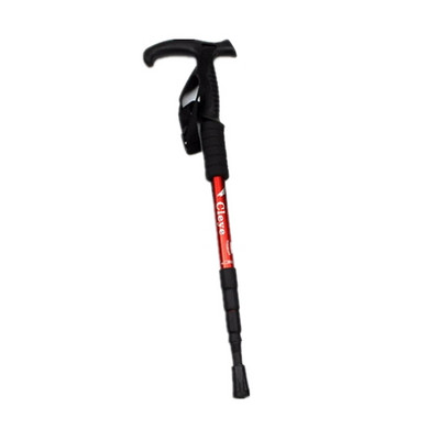 Matkakepp 110 cm 4 sektsiooniga alumiiniumsulamist kõndimiskepid Teleskoopnuiaga jooksurada Kepid T Käepide Matkatarvikud