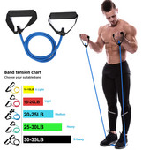 Benzi de rezistență din latex cu 5 niveluri cu mânere, frânghie de tragere pentru fitness, banda elastică pentru exerciții de fitness pentru antrenamente acasă