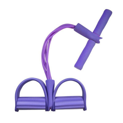 TPE Multifunctional Picior Tummy Antrenament Picior Sit-Up Pedală Raliu Fitness Trage Coarda Echipamente pentru exerciții 4 Tuburi Benzi de rezistență
