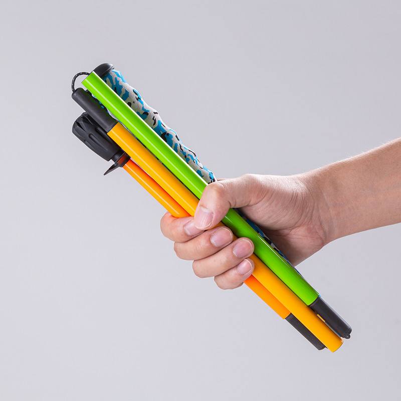 Bețe de drumeție pliabile, colorate, în 5 secțiuni Bastoane de drumeție ultra ușoare Bastoane portabile din fibră de carbon, în aer liber, baston