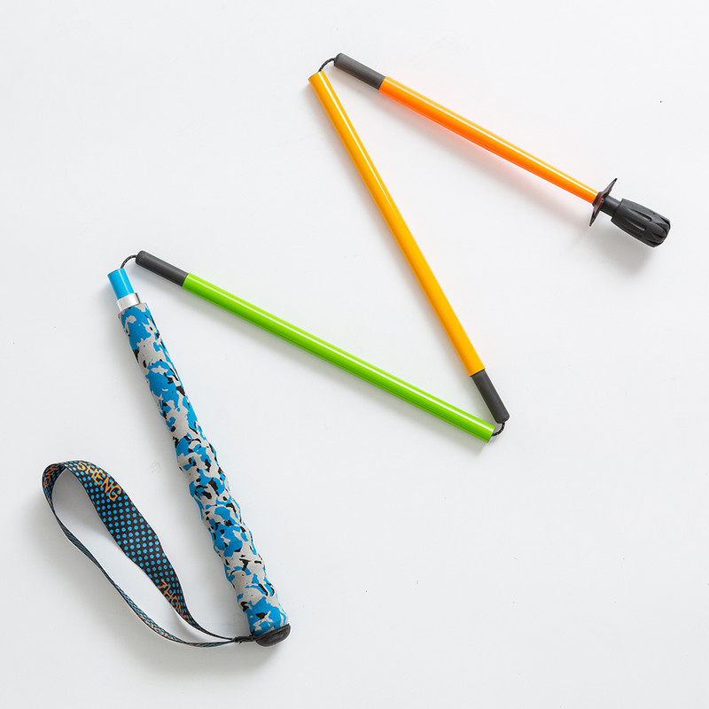 Bețe de drumeție pliabile, colorate, în 5 secțiuni Bastoane de drumeție ultra ușoare Bastoane portabile din fibră de carbon, în aer liber, baston