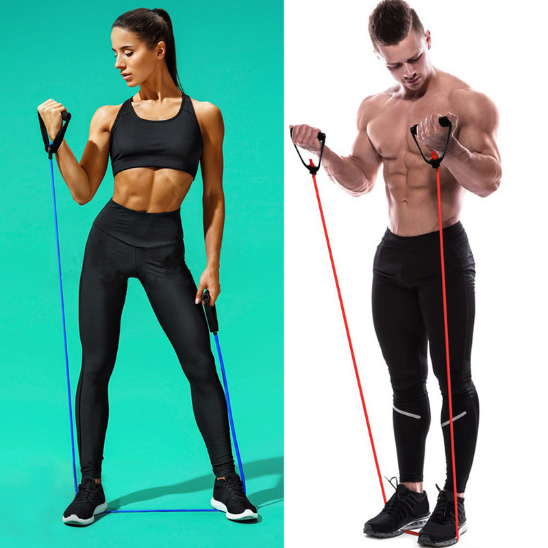 5 tasemega lateksjooga tõmbeköis käepidemetega Fitness Kummist elastsed takistusribad naistele Kodused treeningud Jõutreening