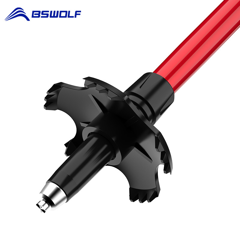 BSWolf Ultraligt kokkupandavad jalutuskepid Matkamine Matkamine Kokkupandavad matkakepid Alumiiniumist jalutuskepid Teleskoopkepp