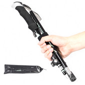 Õues kaasaskantavad kokkupandavad ülikerged matkakepid Kokkupandavad jalgsimatkad Reguleeritavad mägimatkamise jalutuskepid süsinikust