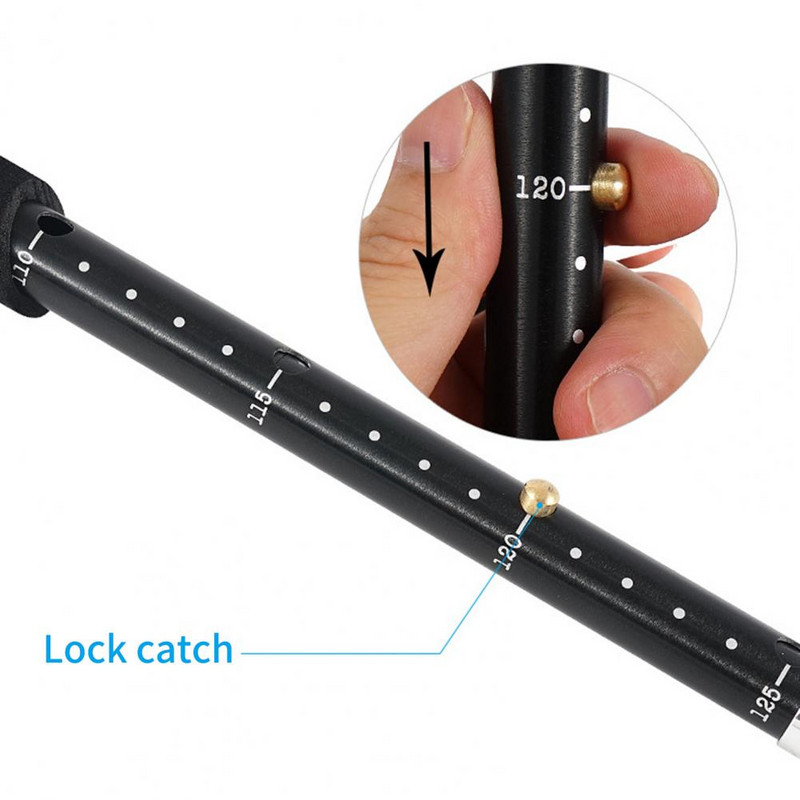 Matkakepp 4-osaline kokkupandav matkakepp välistingimustes kasutatavale alumiiniumsulamist ülikergele matkakepile ronimiskepp