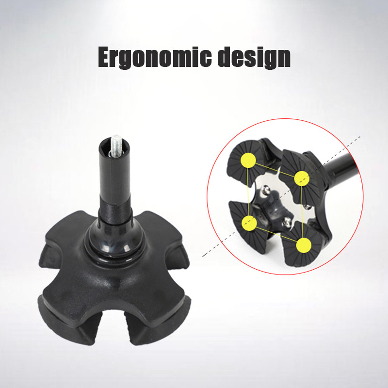 95 cm sulankstomos žygio lazdos, dvi rankenos, vaikščiojančios lazdos su žibintuvėliu, teleskopiniais ramentais pagyvenusiems žmonėms Patikimos lazdos