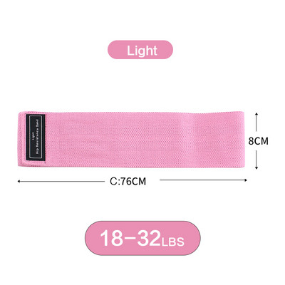 Set de 3 benzi de rezistență antiderapante pentru țesături, antrenament, fitness, pradă de yoga, banda de șold roz