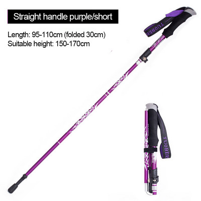 Sétapálcák kültéri felszerelése Alpenstocks Outdoor Fold túrabotok Camping Hordozható túrabot teleszkópos