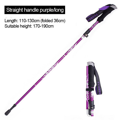 Sétapálcák kültéri felszerelése Alpenstocks Outdoor Fold túrabotok Camping Hordozható túrabot teleszkópos