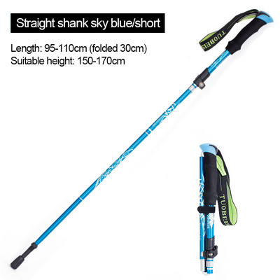 Sétapálcák kültéri felszerelése Alpenstocks Outdoor Fold túrabotok Camping Hordozható túrabot teleszkópos