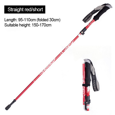Sétapálcák kültéri felszerelése Alpenstocks Outdoor Fold túrabotok Camping Hordozható túrabot teleszkópos
