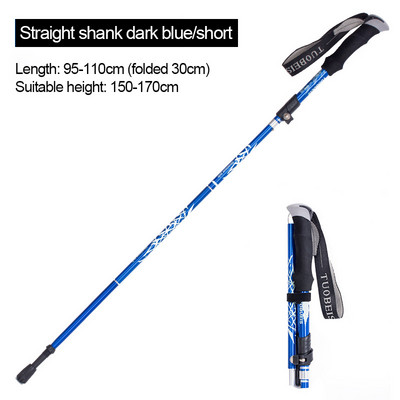 Sétapálcák kültéri felszerelése Alpenstocks Outdoor Fold túrabotok Camping Hordozható túrabot teleszkópos