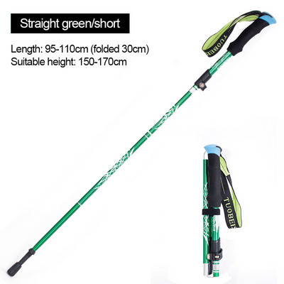 Sétapálcák kültéri felszerelése Alpenstocks Outdoor Fold túrabotok Camping Hordozható túrabot teleszkópos