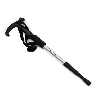 Matkamine Põrutusevastane kepp ülikerged alumiiniumist jalutuskepid Pikendatavad põrutusvastased vardad Sissetõmmatavad libisemisvastased karkude otsad