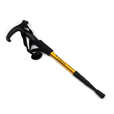 Matkamine Põrutusevastane kepp ülikerged alumiiniumist jalutuskepid Pikendatavad põrutusvastased vardad Sissetõmmatavad libisemisvastased karkude otsad