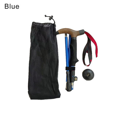 Външни преносими алуминиеви сгъваеми трекинг щеки Телескопична пръчка Сгъваеми бастуни Къмпинг Инструмент за туризъм