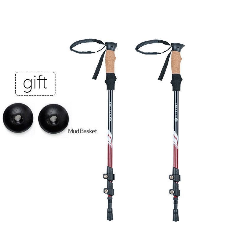 Matkaraja pulgad Higineelavate EVA käepidemetega Kiirlukk Matkakepid jalutuskepid