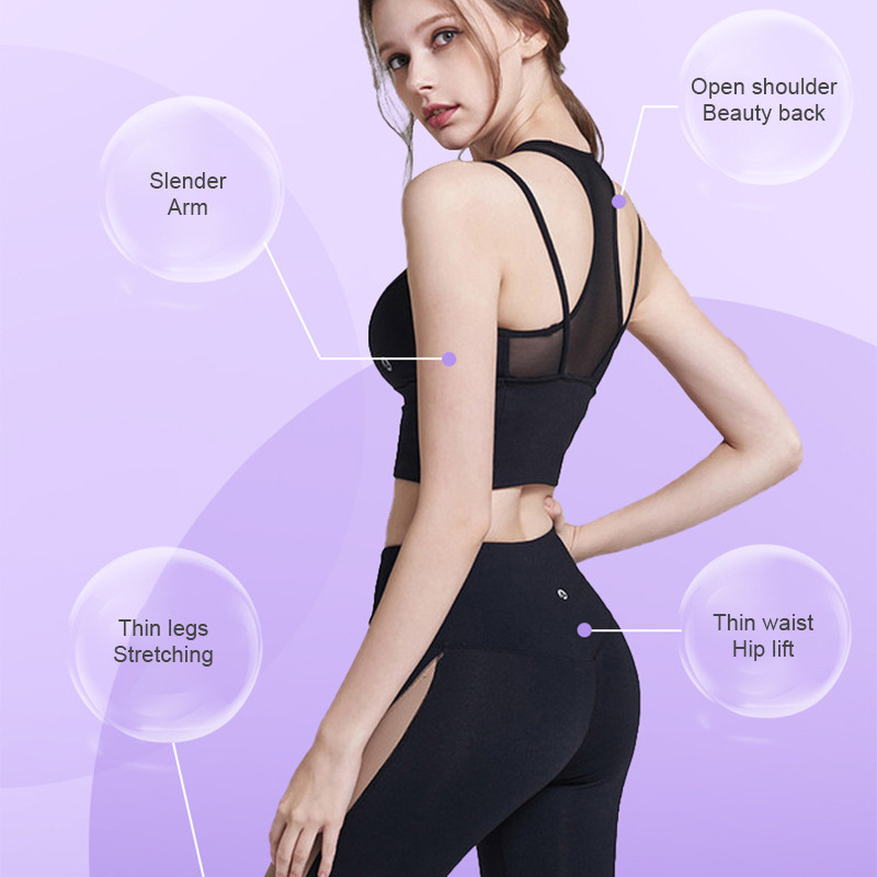 Jooga vastupanu bänd 8 Word Fitness Resistance Rihm Lihastreening Laiendus Elastsed Rihmad Sport Treening Fitness varustus