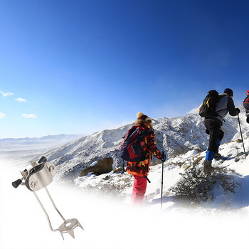1PC Walking Claw Crampon Stick Ice Claw Trekking κοντάρι Μπαστούνι Συμβουλές Αναρρίχησης σε εξωτερικό χώρο Πάγο Snow Αντιολισθητικό Χειμερινό πατερίτσες πεζοπορίας