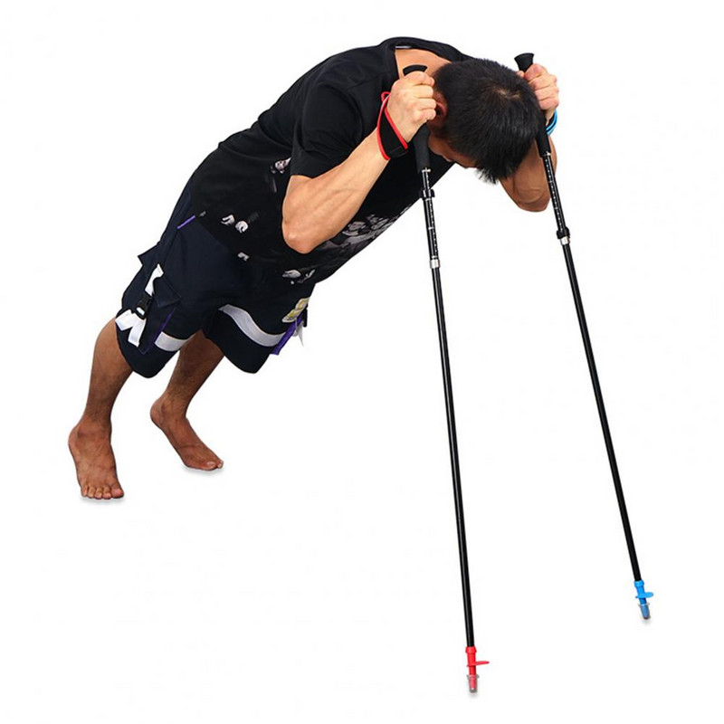 Matkakepp 4-sektsiooniga kokkupandav õues kasutamiseks mõeldud alumiiniumsulamist ülikerge jalutuskepp ronimiskepp ülikerge matkakepp