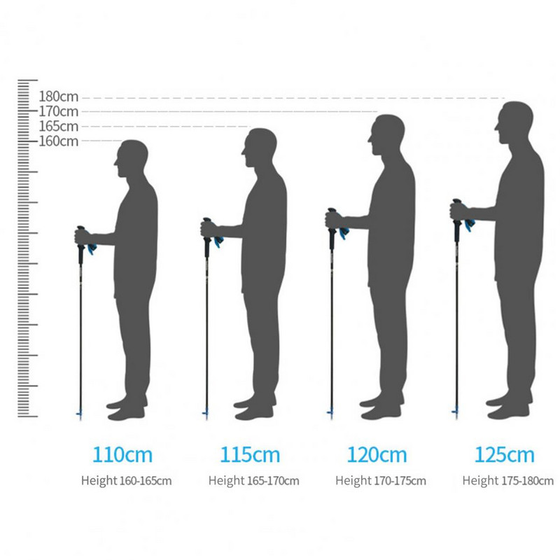 Matkakepp 4-sektsiooniga kokkupandav õues kasutamiseks mõeldud alumiiniumsulamist ülikerge jalutuskepp ronimiskepp ülikerge matkakepp