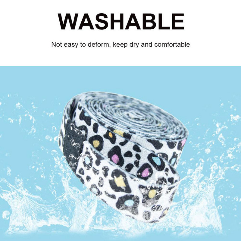 Unisex sexy imprimeu leopard Yoga ghemuit Cerc buclă șolduri benzi de rezistență echipament de antrenament elastic Banda de rezistență anti-alunecare