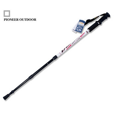 Baston de schi Pioneer Trekking Baston de mers reglabil Drumeții Alpenstock Soc Aluminiu Cățărare Schi Camping Baston telescopic