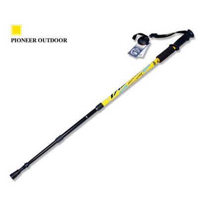 Baston de schi Pioneer Trekking Baston de mers reglabil Drumeții Alpenstock Soc Aluminiu Cățărare Schi Camping Baston telescopic