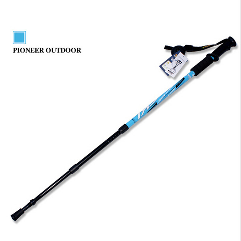 Baston de schi Pioneer Trekking Baston de mers reglabil Drumeții Alpenstock Soc Aluminiu Cățărare Schi Camping Baston telescopic