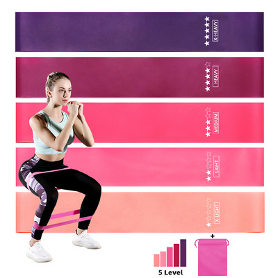 5 tk jooga takistusribad Kulturism Elastne kummipael Kodu Jõusaal Jõutreening Fitness Band Treening Treeningvarustus