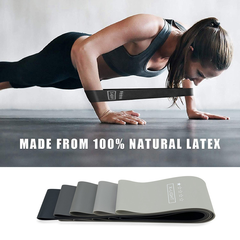 5 tk jooga takistusribad Kulturism Elastne kummipael Kodu Jõusaal Jõutreening Fitness Band Treening Treeningvarustus