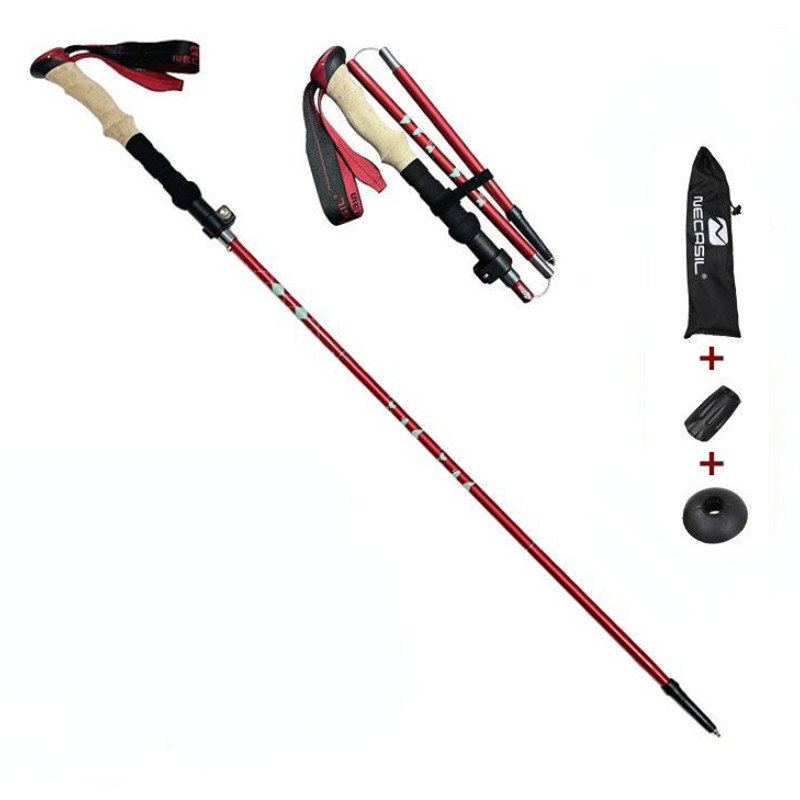 33–125 cm 5-sektsioonilised kaasaskantavad õues kokkupandavad matkakepid matkakepid matkakepid teleskoopkämpingul jalutuskepid