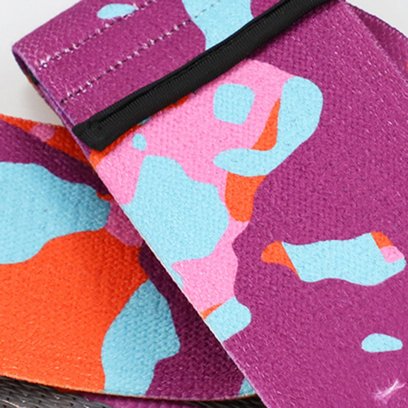 Camuflaj Fitness Modelare șold Bandă de rezistență elastică anti-alunecare pentru picioare