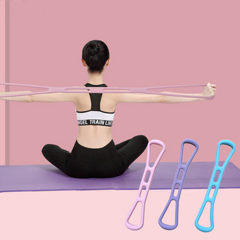 Γυναικεία ελαστικά ελαστικά λουράκια σιλικόνης αντοχής στη γιόγκα Γυμναστική προπόνηση Εξοπλισμός προπόνησης Pilates Sport Tool Expander Stretching