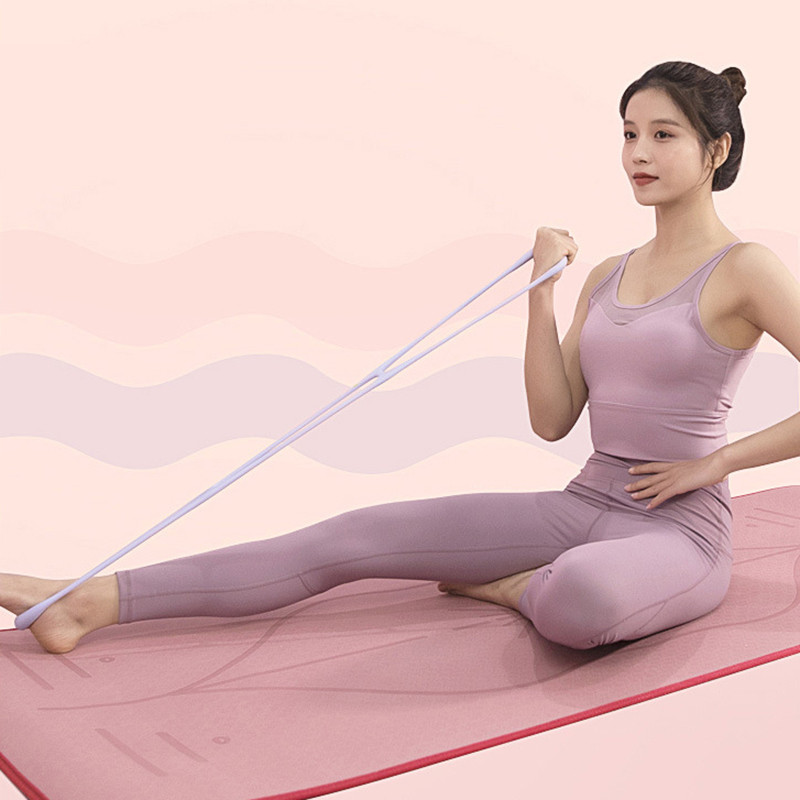 Naiste jooga vastupidavus elastsed silikoonkummist rihmad Fitness Treening Treeningvarustus Pilates Sport Tool Expander Venitus