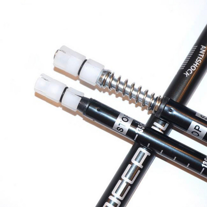 Baston de trekking din aliaj de aluminiu cu maner drept Bas telescopic de absorbtie a socurilor Baston de trekking pliabil pentru alergare in aer liber Baston de mers @40