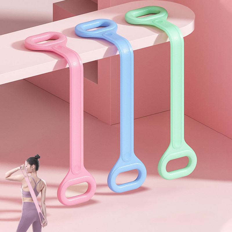 Fitness Yoga Rezistenta la gingii Benzi de cauciuc cu 8 cuvinte Fitness Centura elastica Expander Antrenament Sala de sport Muschi Sport Echipament de exercitii