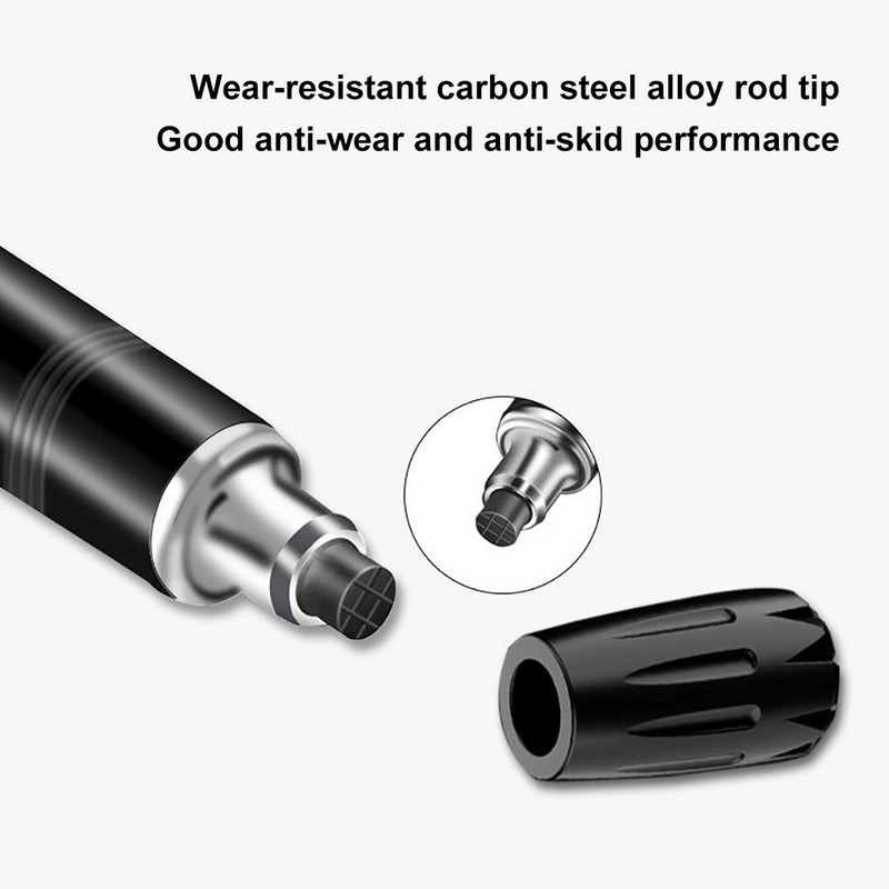 3-sektsioonilised välironimistangid alumiiniumsulamist teleskoopiline matkakepp libisemiskindla käepidemega, kerge eakate mägironimistööriist