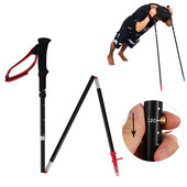 Teleskopski štap za hodanje s 4 dijela, podesivi štapovi za planinarenje, aluminijska legura, ultra lagani prijenosni sklopivi štap za planinarenje