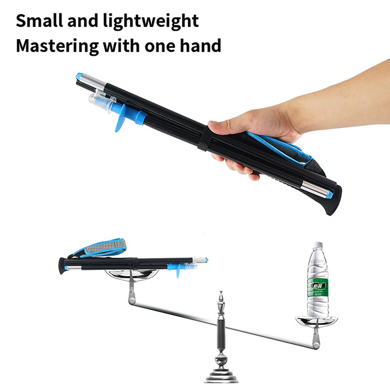 Teleskopski štap za hodanje s 4 dijela, podesivi štapovi za planinarenje, aluminijska legura, ultra lagani prijenosni sklopivi štap za planinarenje