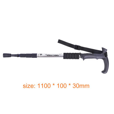 3-sektsioonilised matkakepid välistingimustes ronimiskepid alumiiniumsulamist teleskoopkargu põrutusvastane Alpenstocks libisemiskindla käepidemega telkimine