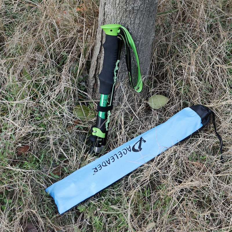 Mâner EVA Instrument portabil din aluminiu pentru drumeții de camping Băț telescopic Bastoane pliabile de mers Bețe pliante de trekking